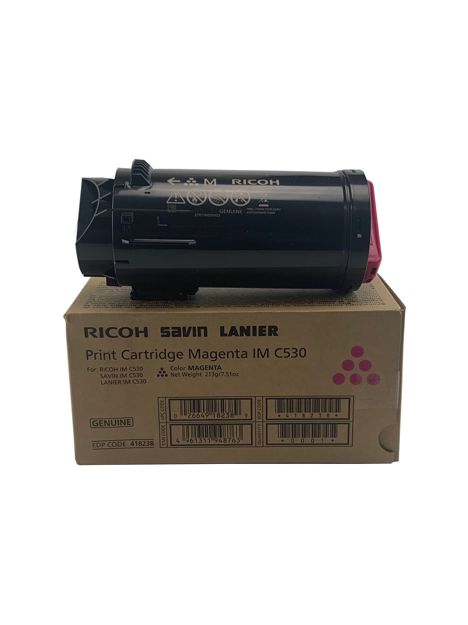 Ricoh IM C530 (418238) Magenta Toner Cartridge