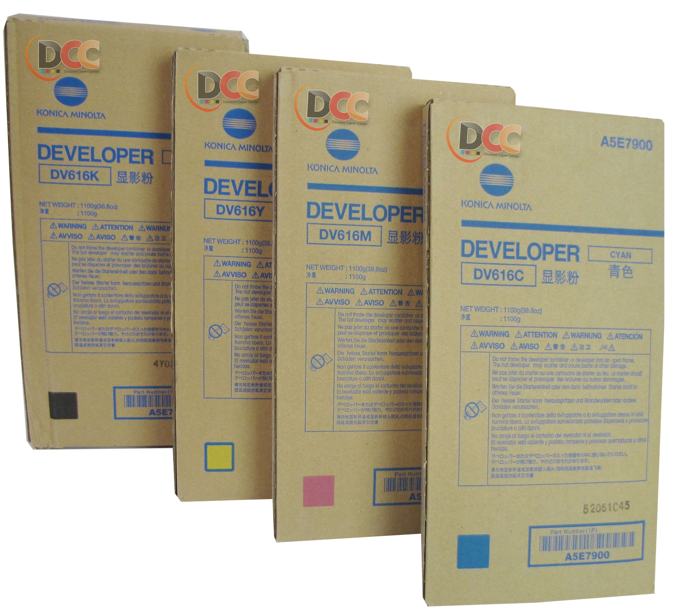 DV616 set Developer Genuine For Bizhub Press C1100 Press C1085