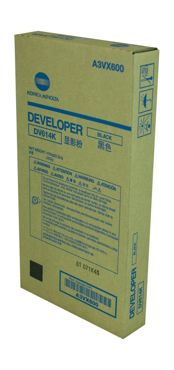 DV614K Black Developer for Bizhub Press C1060 C1060L C1070