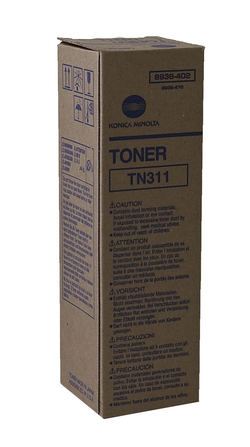 Overleven gebruiker koppeling Konica Minolta TN311 (893-8402) Black Toner Cartridge