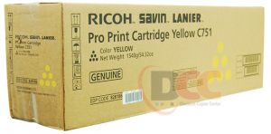 Ricoh Pro C651 C751 Yellow Toner Cartridge  828186