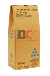 841289 Cyan Toner for Ricoh Aficio MP C6000 C7500