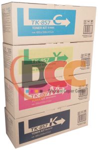 TK-857 CYMK Toner Cartridge Kits for TASKalfa 400ci 500ci 552ci