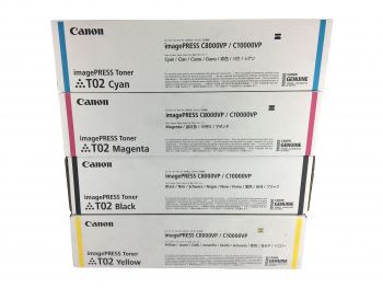 Canon T02 CMYK Toner Cartridges Set